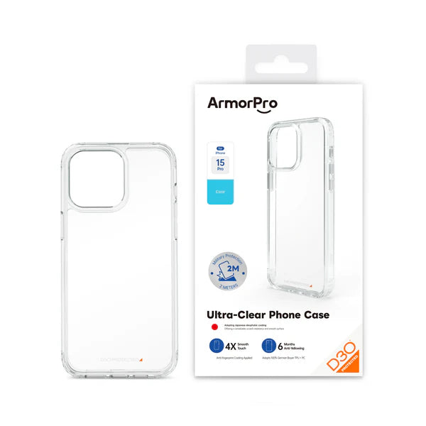 ArmorPro D3O غطاء حماية شفاف لأجهزة iPhone