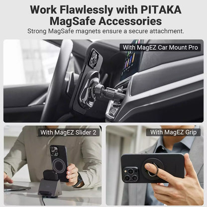 Pitaka IPHONE 15 -غطاء حماية  جوال مغناطيسي