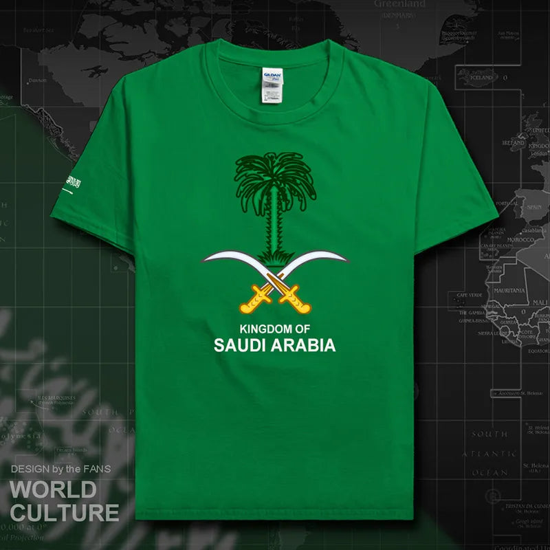 Saudi Arabia Men's T-Shirt 2024:  100% Cotton