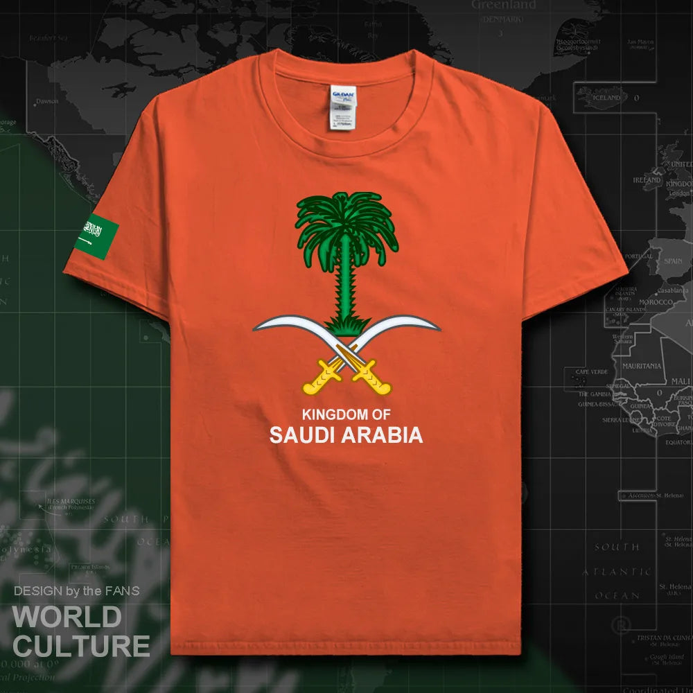 Saudi Arabia Men's T-Shirt 2024:  100% Cotton