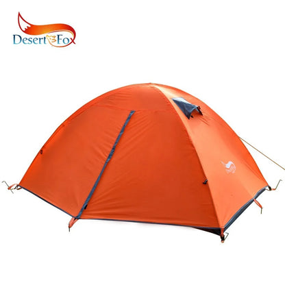 "Desert&Fox 2-Person Backpacking Tent – Double Layer, 4-Season Waterproof, Breathable, Lightweight Portable Camping Tent"