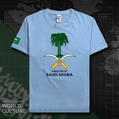 Saudi Arabia Men's T-Shirt 2024:  100% Cotton