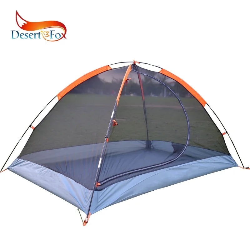 "Desert&Fox 2-Person Backpacking Tent – Double Layer, 4-Season Waterproof, Breathable, Lightweight Portable Camping Tent"