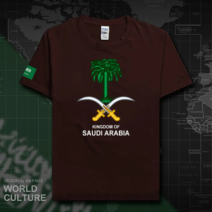 Saudi Arabia Men's T-Shirt 2024:  100% Cotton