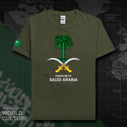 Saudi Arabia Men's T-Shirt 2024:  100% Cotton