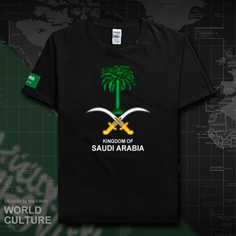 Saudi Arabia Men's T-Shirt 2024:  100% Cotton