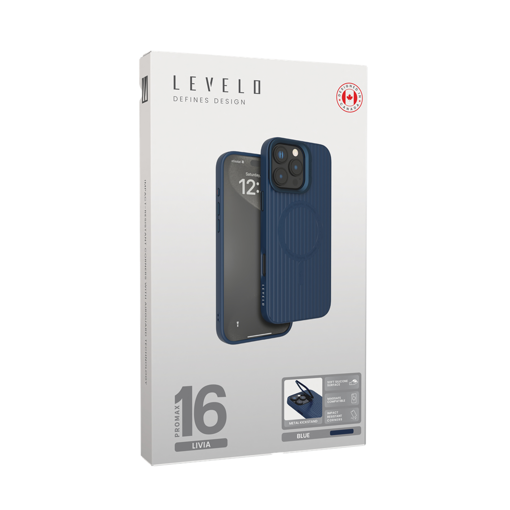 Levelo iPhone 16 Proحافظة جوال من السيلكون