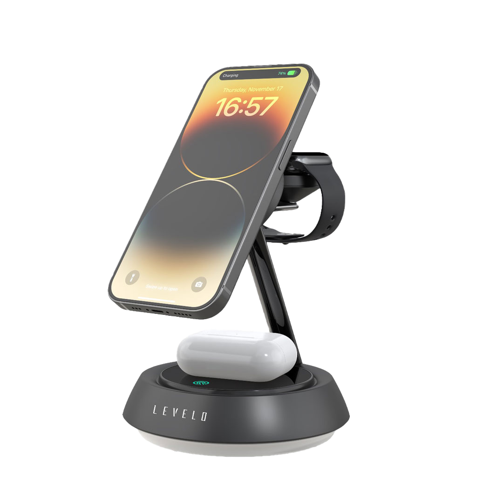 Levelo Sienese 3 In 1 Wireless Charger – شاحن لاسلكي 3 في 1