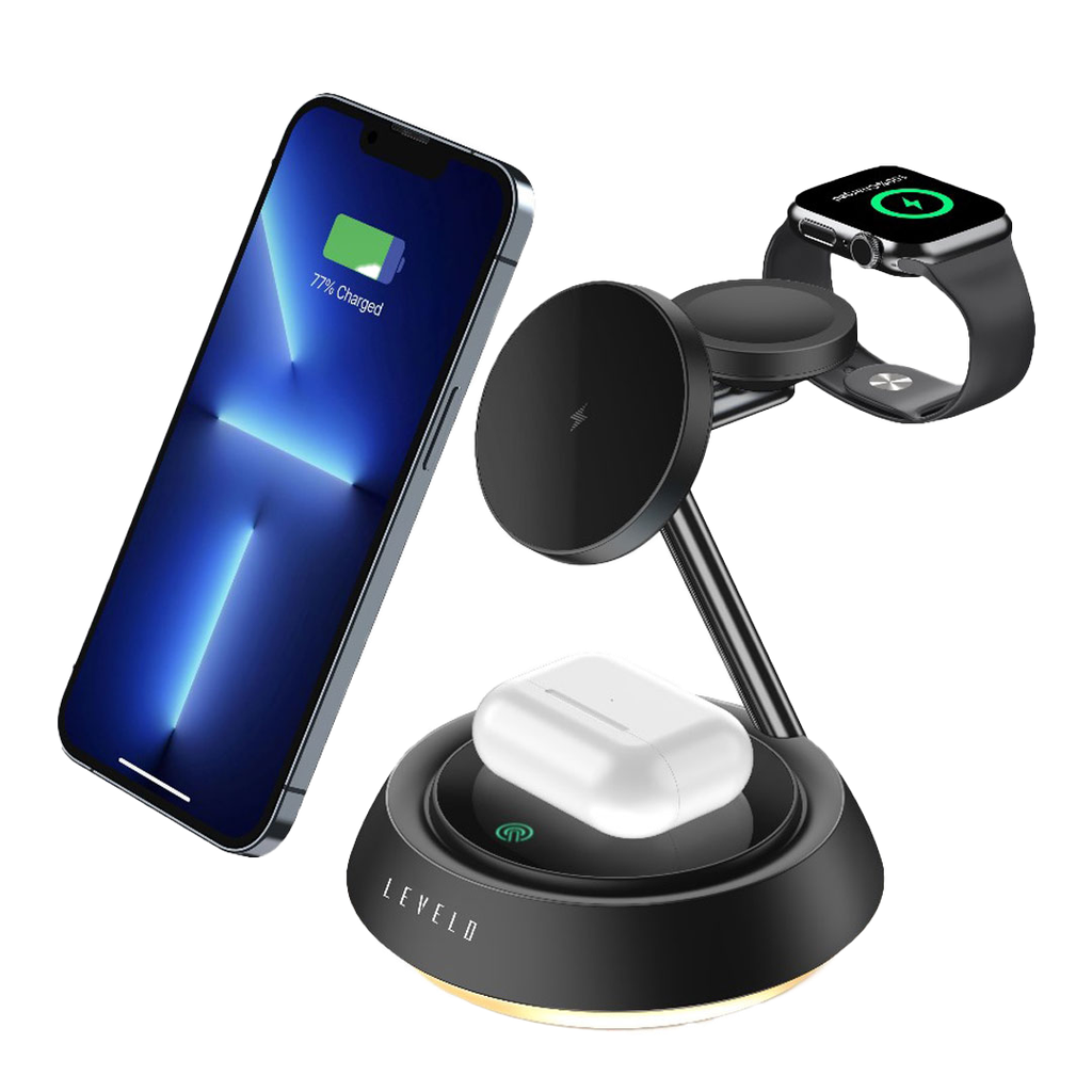 Levelo Sienese 3 In 1 Wireless Charger – شاحن لاسلكي 3 في 1