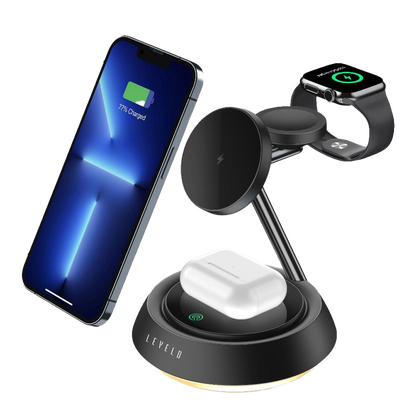 Levelo Sienese 3 In 1 Wireless Charger – شاحن لاسلكي 3 في 1