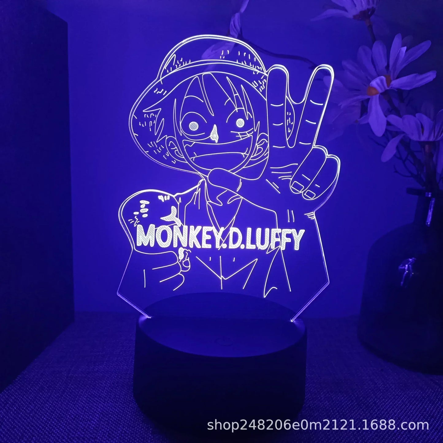 "Anime LED Night Light - One Piece Characters"