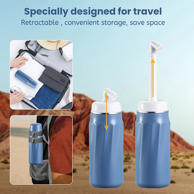 "400ml Portable Handheld Bidet Spray – Travel Bidet, Personal Hygiene Cleaner