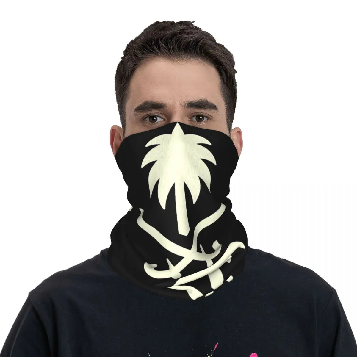 Saudi National Day Bandana | Multi-Use Neck Cover Mask | Windproof Scarf for Men and Women