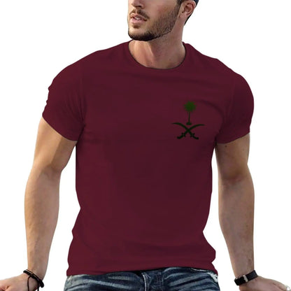 T-Shirt with KSA emblem :  Tops for Men