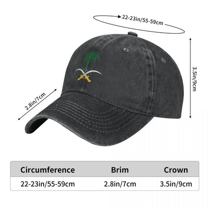 Saudi Arabia Emblem Adjustable  Hat – for Men and Women.