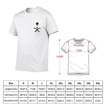 T-Shirt with KSA emblem :  Tops for Men