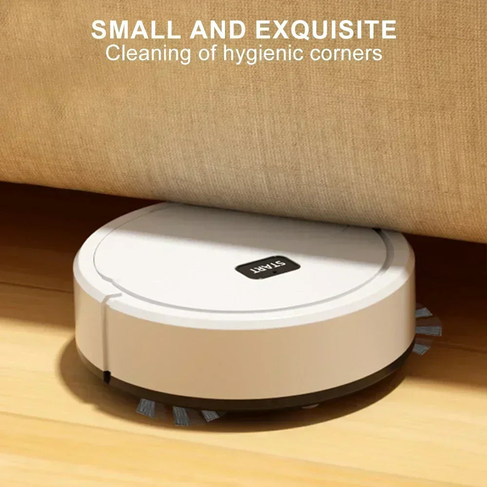 2024 USB Rechargeable Automatic Portable Mini Robotic Vacuum Cleaner – Wet/Dry Three-In-One Sweeping Machine for Home Floors