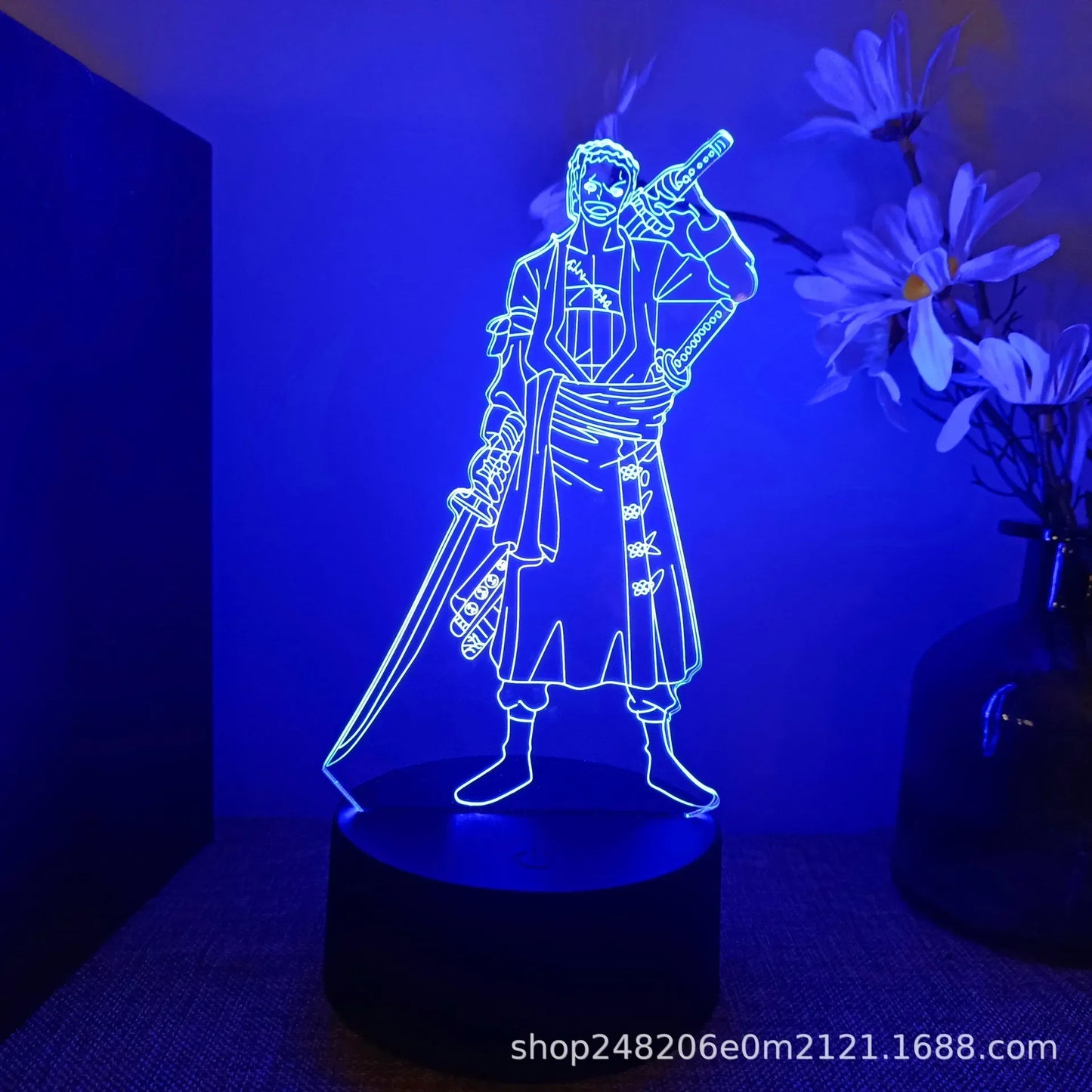 "Anime LED Night Light - One Piece Characters"