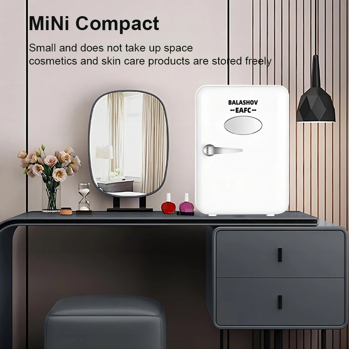 "12V/110V/220V Mini Multifunction Cooler – Compact Fridge for Cosmetics, Beverages & Makeup"