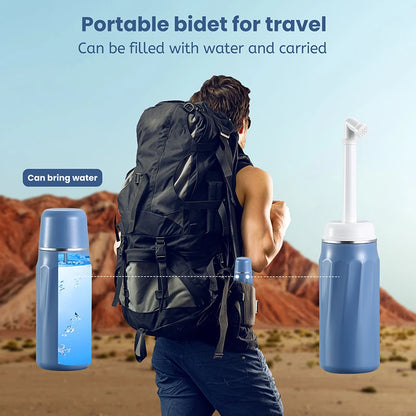 "400ml Portable Handheld Bidet Spray – Travel Bidet, Personal Hygiene Cleaner