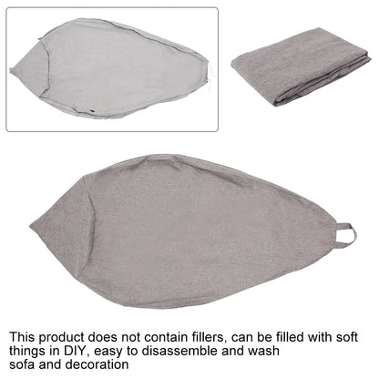 "Lazy Sofa Cover – Comfortable Large Bean Bag Cover Without Filler for Home, Bedroom, Adults & Kids – Soft Tatami Chair Cover"