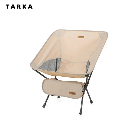 TARKA Foldable Camping Chair Set - Lightweight, Ultralight Folding Moon Chairs for Garden, Picnic, Beach, and Fishing