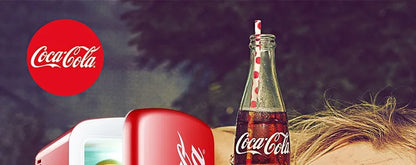 "4L 12V/220V Coca-Cola Mini Fridge – Multifunctional Cooler & Warmer for Cosmetics and Beverages – Ideal for Car & Home"