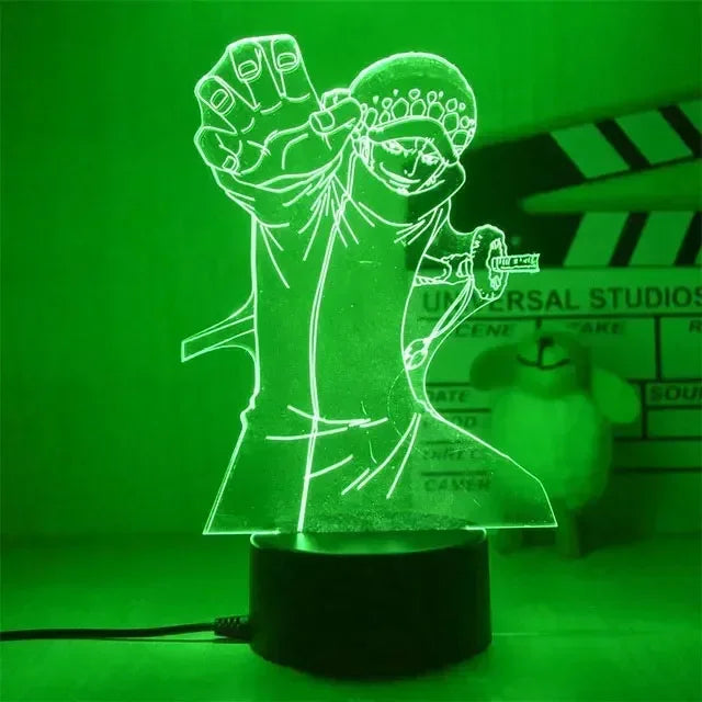 "Anime LED Night Light - One Piece Characters"