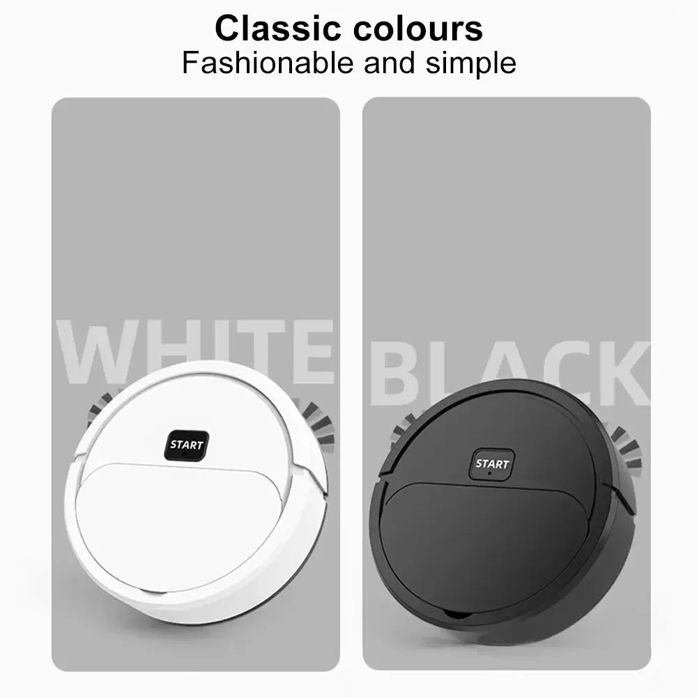 2024 USB Rechargeable Automatic Portable Mini Robotic Vacuum Cleaner – Wet/Dry Three-In-One Sweeping Machine for Home Floors