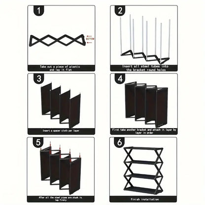 Detachable Multi-Layer Shoe Rack Storage Organizer - Simple Household Shoe Shelf