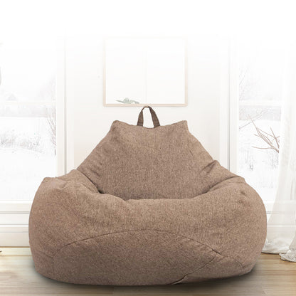 Lazy Sofa Cover Chair (No Filler) - Adult Bean Bag Couch for Living Room, Bedroom, Home, Tatami Lounger Seat