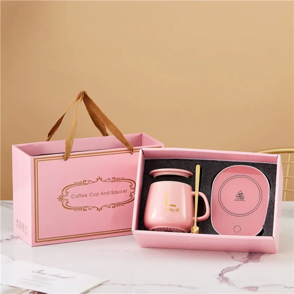 55 Degrees Thermostat Ceramic Cup Gift Box Set