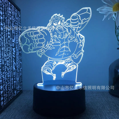 "Anime LED Night Light - One Piece Characters"