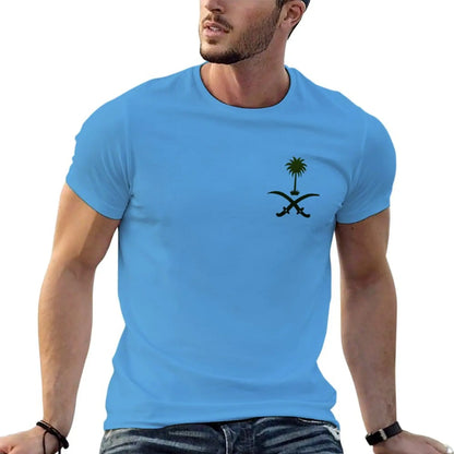 T-Shirt with KSA emblem :  Tops for Men