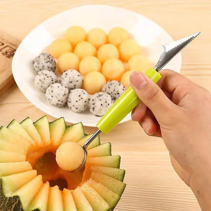 Multi-Function DIY Melon Baller & Fruit Carving Set – Watermelon Scoops, Fruit Slicer & Kitchen Accessory