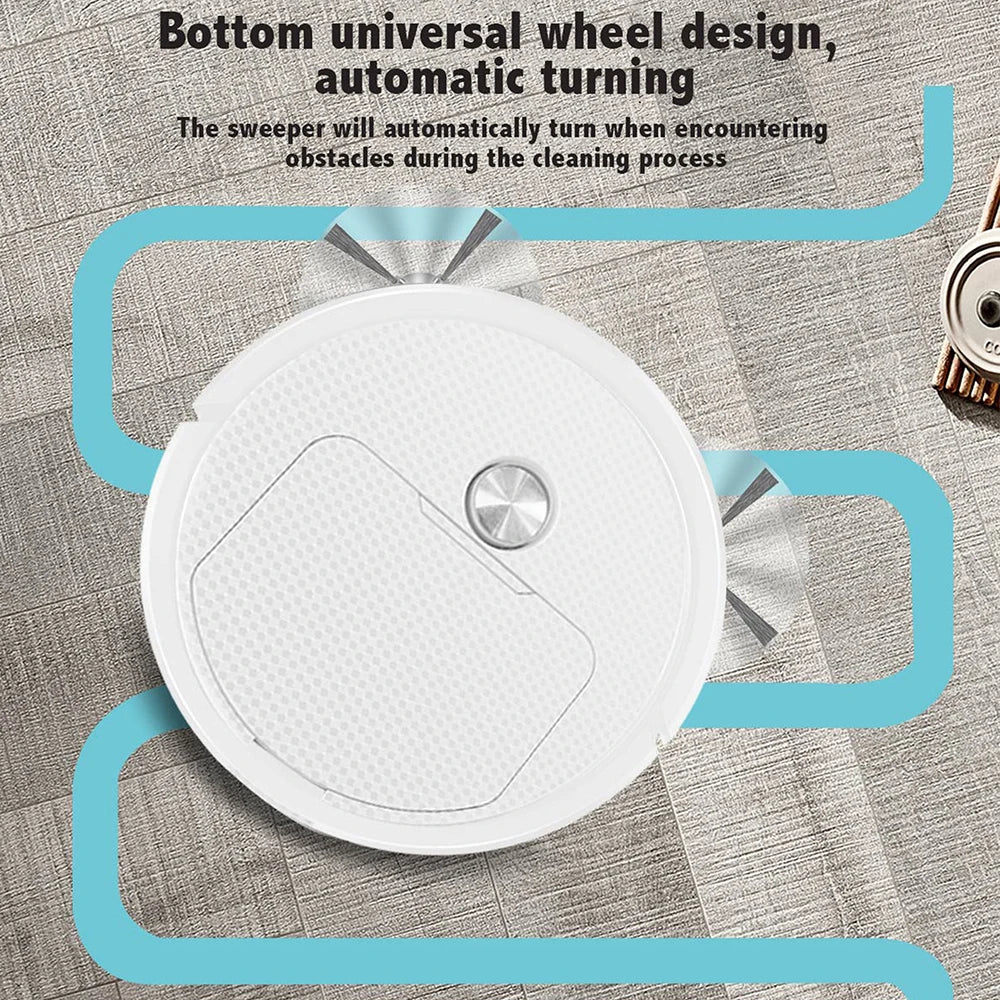 2024 New 3-in-1 Mini Sweeper & Smart Robot Vacuum Cleaner | Wireless, Compact & Efficient Cleaning for Home Use