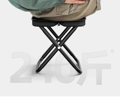 "Outdoor Folding Stool – Portable Camping Chair, Picnic Stool, Park Bench, and Fishing Chair"