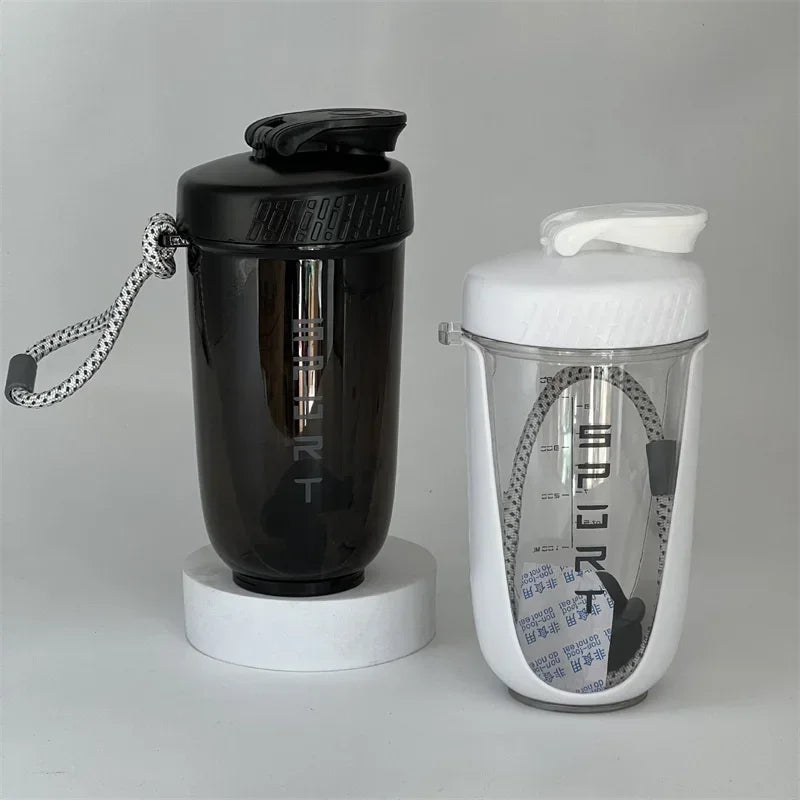 "BPA-Free 590ML Leak-Proof Sports Water Bottle with Protein Shaker for Drinks"