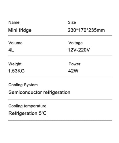 "12V/110V/220V Mini Multifunction Cooler – Compact Fridge for Cosmetics, Beverages & Makeup"