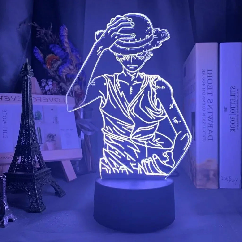 "Anime LED Night Light - One Piece Characters"