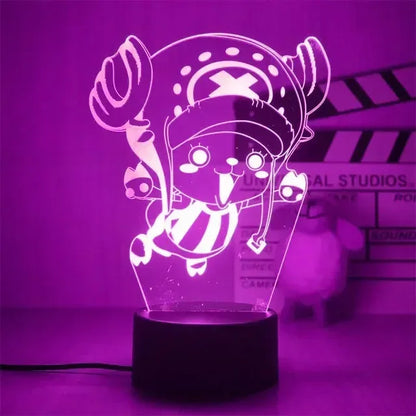 "Anime LED Night Light - One Piece Characters"