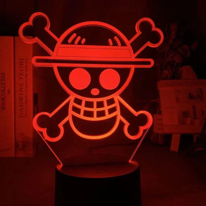 "Anime LED Night Light - One Piece Characters"