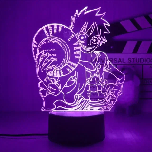 "Anime LED Night Light - One Piece Characters"