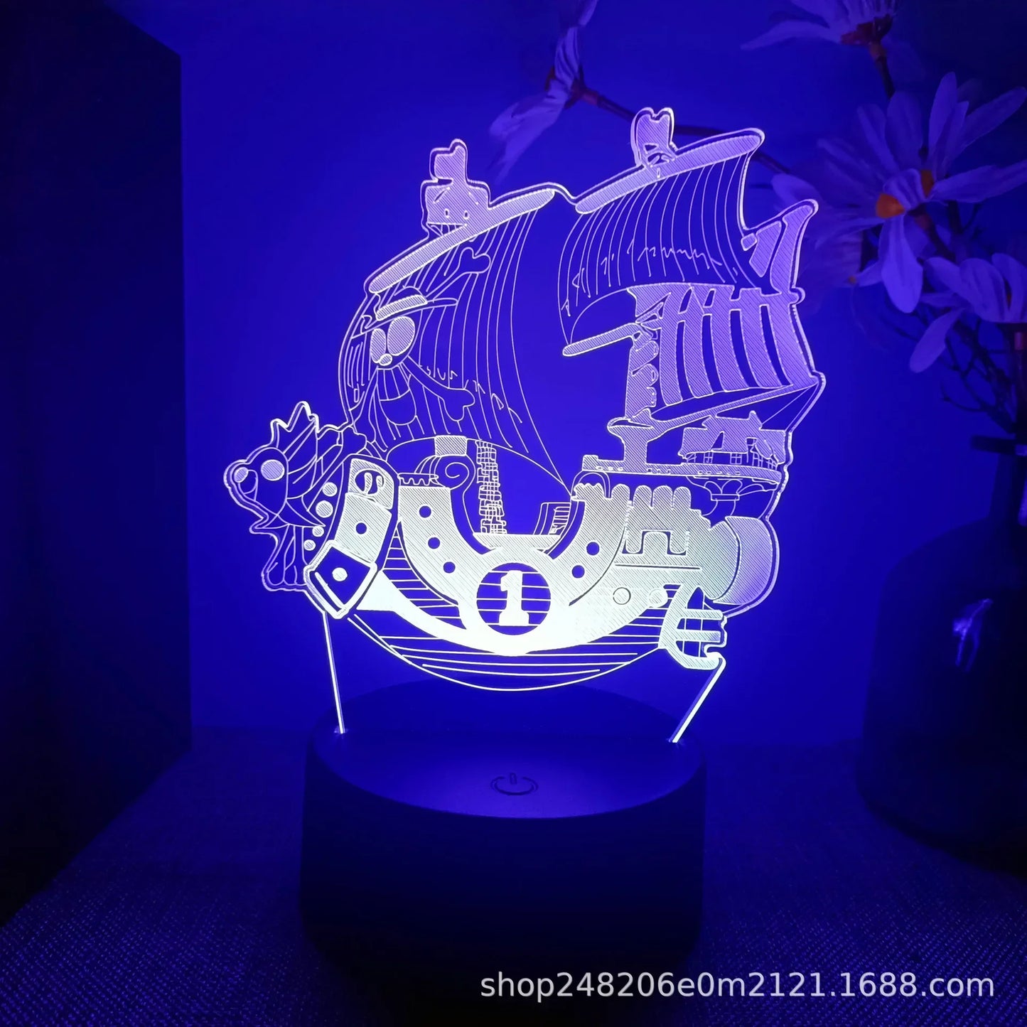 "Anime LED Night Light - One Piece Characters"