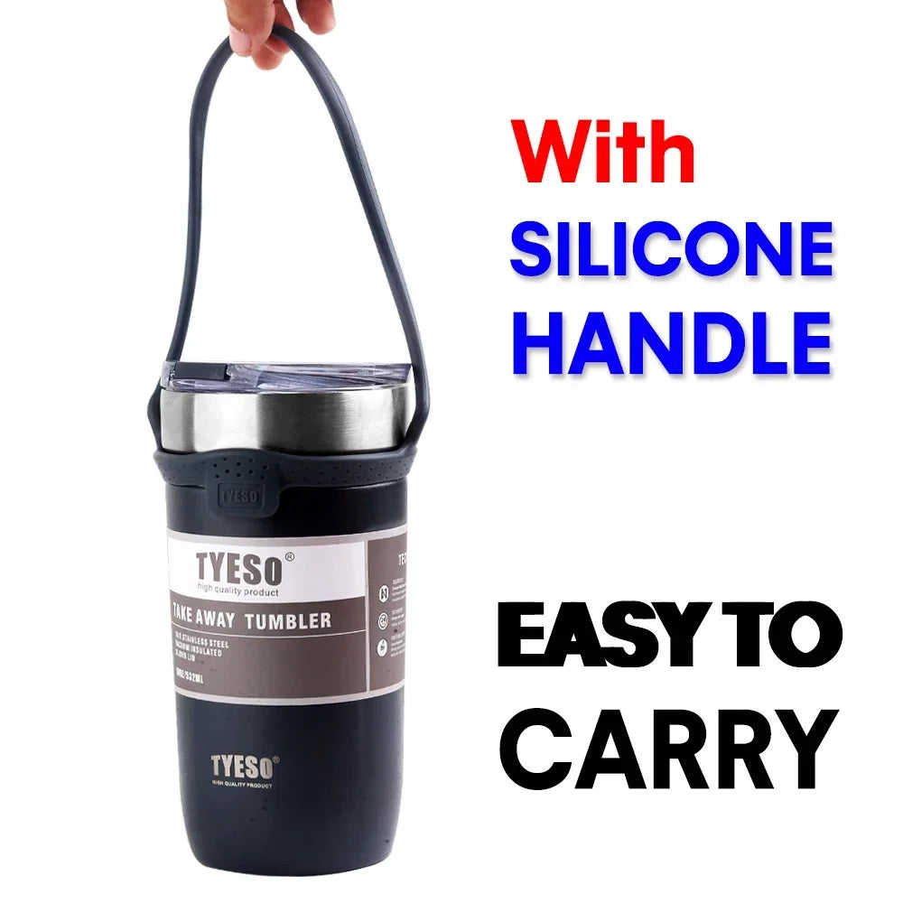 TYESO Stainless Steel Thermal Tumbler - Vacuum Insulated Travel Coffee Mug