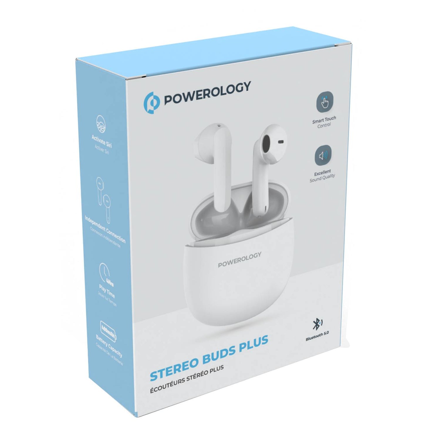 Powerology Stereo Buds Pluse   سماعات باورولوجي ستيريو بلس – صوت نقي وأداء متفوق