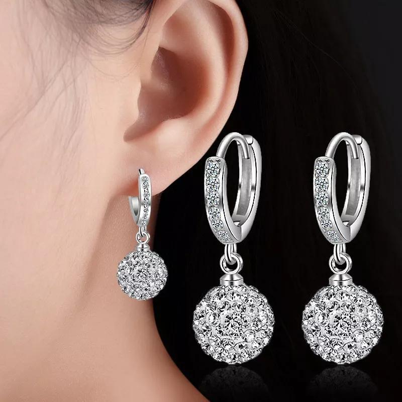 Zircon and Crystal  Earrings