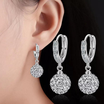 Zircon and Crystal  Earrings