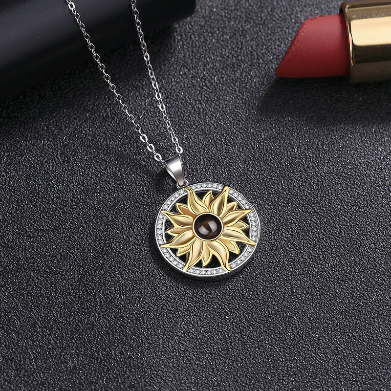 Unique Sunflower Necklace